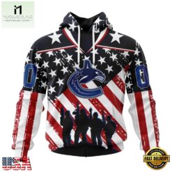 NHL Vancouver Canucks Specialized Kits For Honor USS Military Hoodie, T Shirt , NHL 3D Game Day Tee Nhl Vancouver Canucks Specialized Kits For Honor Uss Military Hoodie T Shirt 1