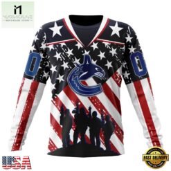NHL Vancouver Canucks Specialized Kits For Honor USS Military Hoodie, T Shirt , NHL 3D Game Day Tee Nhl Vancouver Canucks Specialized Kits For Honor Uss Military Hoodie T Shirt 3