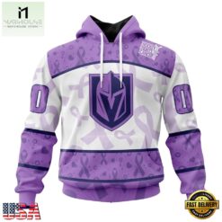 NHL Vegas Golden Knights Special Lavender Fight Cancer Hoodie, T Shirt , NHL 3D Game Day Tee Nhl Vegas Golden Knights Special Lavender Fight Cancer Hoodie T Shirt 1