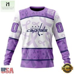 NHL Washington Capitals Special Lavender Fight Cancer Hoodie, T Shirt , NHL 3D Game Day Tee Nhl Washington Capitals Special Lavender Fight Cancer Hoodie T Shirt 4