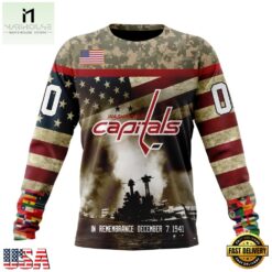 NHL Washington Capitals Specialized Unisex Kits Remember Pearl Harbor Hoodie, T Shirt , NHL 3D Game Day Tee Nhl Washington Capitals Specialized Unisex Kits Remember Pearl Harbor Hoodie T Shirt 3