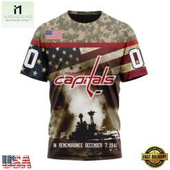 NHL Washington Capitals Specialized Unisex Kits Remember Pearl Harbor Hoodie, T Shirt , NHL 3D Game Day Tee Nhl Washington Capitals Specialized Unisex Kits Remember Pearl Harbor Hoodie T Shirt 4