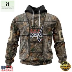 NHL Washington Capitals Specialized Unisex Vest Kits With Realtree Camo Hoodie, T Shirt, NHL 3D Game Day Tee Nhl Washington Capitals Specialized Unisex Vest Kits With Realtree Camo Hoodie T Shirt 1