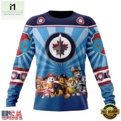 NHL Winnipeg Jets Special Paw Patrol Kits Hoodie, T Shirt , NHL 3D Game Day Tee Nhl Winnipeg Jets Special Paw Patrol Kits Hoodie T Shirt 3