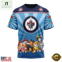 NHL Winnipeg Jets Special Paw Patrol Kits Hoodie, T Shirt , NHL 3D Game Day Tee Nhl Winnipeg Jets Special Paw Patrol Kits Hoodie T Shirt 4