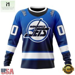 NHL Winnipeg Jets Special Retro Gradient Design Hoodie, T Shirt, NHL 3D Game Day Tee Nhl Winnipeg Jets Special Retro Gradient Design Hoodie T Shirt 3
