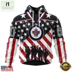 NHL Winnipeg Jets Specialized Kits For Honor USS Military Hoodie, T Shirt , NHL 3D Game Day Tee Nhl Winnipeg Jets Specialized Kits For Honor Uss Military Hoodie T Shirt 1