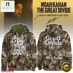 Noah Kahan The Great Divide Tour 2026 Hoodie Shirt, Popular 3D Music Tee Noah Kahan The Great Divide Tour 2026 Hoodie Shirt