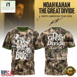 Noah Kahan The Great Divide Tour 2026 New Design 3D Shirt, Popular 3D Music Tee Noah Kahan The Great Divide Tour 2026 New Design 3D Shirt