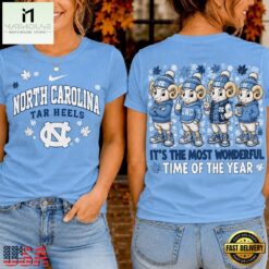 North Carolina Tar Heels 2026 NCAA Autumn Festive Cheer T Shirt , NCAA College 3D Shirt North Carolina Tar Heels 2026 Ncaa Autumn Festive Cheer T Shirt