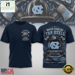 North Carolina Tar Heels 2026 NCAA Firefighter Built for the Fire 3D Shirt , NCAA College 3D Shirt North Carolina Tar Heels 2026 Ncaa Firefighter Built For The Fire 3D Shirt