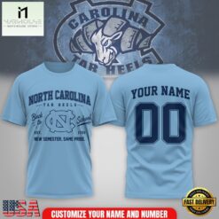 North Carolina Tar Heels NCAA Campus Pride Back to School 2026 Personalized 3D Shirt , NCAA College 3D Shirt North Carolina Tar Heels Ncaa Campus Pride Back TO School 2026 Personalized 3D Shirt