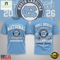 North Carolina Tar Heels NCAA Road to Glory 2026 Football Champions 3D Shirt , NCAA College 3D Shirt North Carolina Tar Heels Ncaa Road TO Glory 2026 Football Champions 3D Shirt