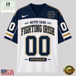 Notre Dame Fighting Irish NCAA College Team Pride Personalized Football jersey, NCAA Football Fan Jersey Notre Dame Fighting Irish Ncaa College Team Pride Personalized Football Jersey