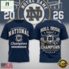Notre Dame Fighting Irish NCAA Road to Glory 2026 Football Champions 3D Shirt , NCAA College 3D Shirt Notre Dame Fighting Irish Ncaa Road TO Glory 2026 Football Champions 3D Shirt