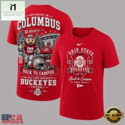 Ohio State Buckeyes 2026 NCAA Back To Campus 3D Shirt , NCAA College 3D Shirt Ohio State Buckeyes 2026 Ncaa Back TO Campus 3D Shirt