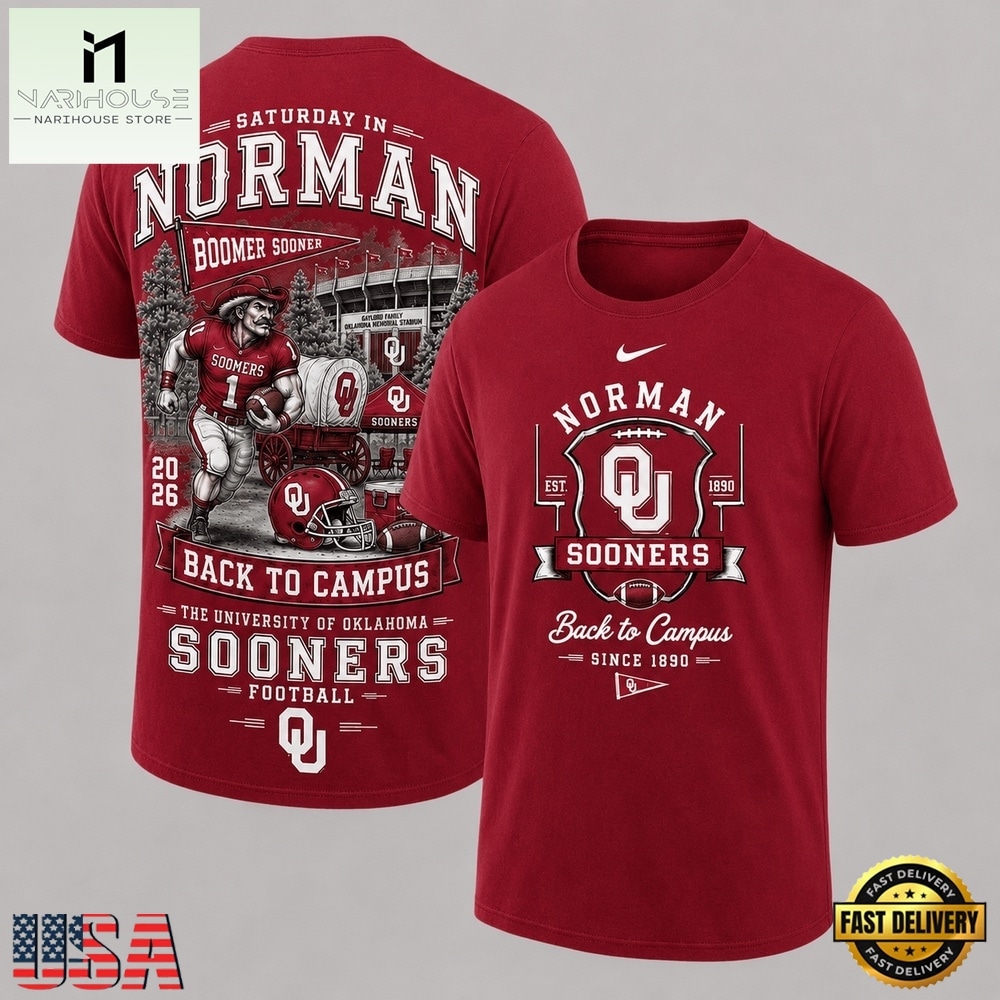 Oklahoma Sooners 2026 NCAA Back To Campus 3D Shirt , NCAA College 3D Shirt Oklahoma Sooners 2026 NCAA Back To Campus 3D Shirt , NCAA College 3D Shirt