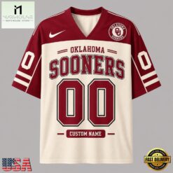 Oklahoma Sooners NCAA College Team Pride Personalized Football jersey, NCAA Football Fan Jersey Oklahoma Sooners Ncaa College Team Pride Personalized Football Jersey