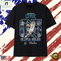 Olivia Miles #5 Minnesota Lynx Signature Number Collage T Shirt , Stylish 2D Graphic Shirt Olivia Miles 5 Minnesota Lynx Signature Number Collage T Shirt