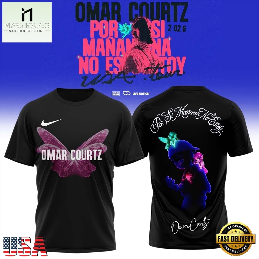 Omar Courtz Por Si Manana No Estoy Tour Signature T Shirt, Popular 3D Music Tee Omar Courtz Por Si Manana No Estoy Tour Signature T Shirt, Popular 3D Music Tee