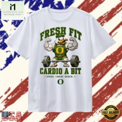 Oregon Ducks fresh fit cardio a bit speed sweat quack T Shirt , Stylish 2D Graphic Shirt Oregon Ducks Fresh Fit Cardio A Bit Speed Sweat Quack T Shirt