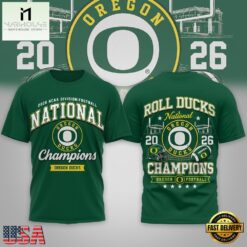 Oregon Ducks NCAA Road to Glory 2026 Football Champions 3D Shirt , NCAA College 3D Shirt Oregon Ducks Ncaa Road TO Glory 2026 Football Champions 3D Shirt