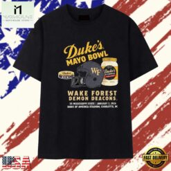 Original Wake Forest Demon Deacons 2026 Dukes Mayo Bowl T Shirt , Stylish 2D Graphic Shirt Original Wake Forest Demon Deacons 2026 Dukes Mayo Bowl T Shirt