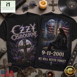 Ozzy Osbourne 911 Memorial 25th Anniversary 3D Shirt , Music Fans 3D T Shirt Ozzy Osbourne 911 Memorial 25th Anniversary 3D Shirt