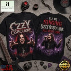 Ozzy Osbourne All Night Long 3D Graphic Shirt , Popular 3D Music Tee Ozzy Osbourne All Night Long 3D Graphic Shirt