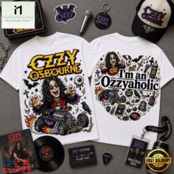 Ozzy Osbourne I’m an Ozzyaholic Crazy Train Vintage 3D Shirt , Popular 3D Music Tee Ozzy Osbourne I M AN Ozzyaholic Crazy Train Vintage 3D Shirt