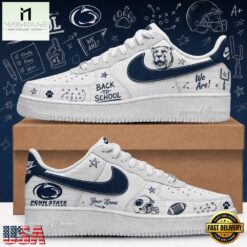 Penn State Nittany Lions 2026 NCAA Football Back To School Air Force 1 Shoes Sneakers , Sporty Sneakers Shoes Penn State Nittany Lions 2026 Ncaa Football Back TO School Air Force 1 Shoes Sneakers