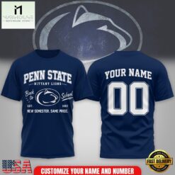 Penn State Nittany Lions NCAA Campus Pride Back to School 2026 Personalized 3D Shirt , NCAA College 3D Shirt Penn State Nittany Lions Ncaa Campus Pride Back TO School 2026 Personalized 3D Shirt