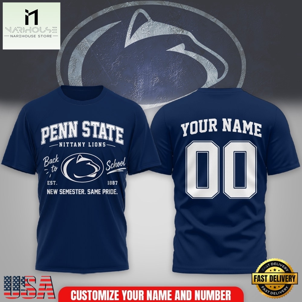 Penn State Nittany Lions NCAA Campus Pride Back to School 2026 Personalized 3D Shirt , NCAA College 3D Shirt Penn State Nittany Lions NCAA Campus Pride Back to School 2026 Personalized 3D Shirt , NCAA College 3D Shirt