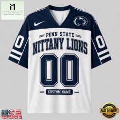 Penn State Nittany Lions NCAA College Team Pride Personalized Football jersey, NCAA Football Fan Jersey Penn State Nittany Lions Ncaa College Team Pride Personalized Football Jersey