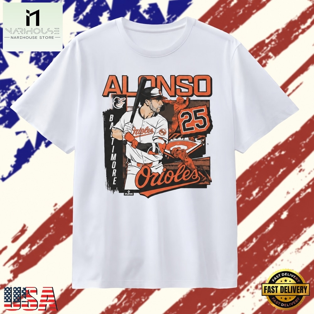 Pete Alonso 25 Baltimore Orioles MLB Baseball T Shirt, Stylish 2D Graphic Shirt Pete Alonso 25 Baltimore Orioles MLB Baseball T Shirt, Stylish 2D Graphic Shirt