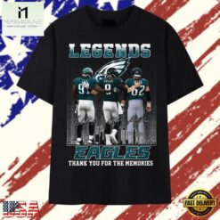 Philadelphia Eagles Legends Cox Foles Kelce Signatures Skyline T Shirt, Stylish 2D Graphic Shirt Philadelphia Eagles Legends Cox Foles Kelce Signatures Skyline T Shirt