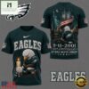 Philadelphia Eagles NFL 9 11 25th Anniversary Never Forget Memorial 3D T Shirt, NFL Sporty Shirt Philadelphia Eagles Nfl 9 11 25th Anniversary Never Forget Memorial 3D T Shirt