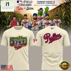 Philadelphia Phillies MLB at Field of Dreams 2026 3D Shirt , Music Fans 3D T Shirt Philadelphia Phillies Mlb AT Field OF Dreams 2026 3D Shirt