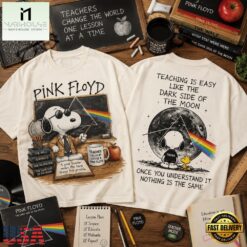 Pink Floyd x Snoopy Another Brick in the Classroom 3D Shirt , Popular 3D Music Tee Pink Floyd X Snoopy Another Brick IN The Classroom 3D Shirt