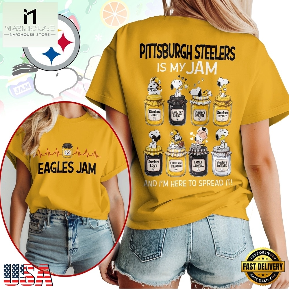 Pittsburgh Steelers NFL Jam Snoopy Peanuts Football Fan 3D Shirt, NFL Sporty Shirt Pittsburgh Steelers NFL Jam Snoopy Peanuts Football Fan 3D Shirt, NFL Sporty Shirt