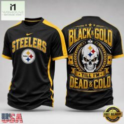 Pittsburgh Steelers NFL Till I’m Dead Forever Skull Fan Pride 3D Shirt, NFL Sporty Shirt Pittsburgh Steelers Nfl Till I M Dead Forever Skull Fan Pride 3D Shirt