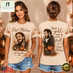 Post Malone Pumpkin Fall Portrait Autumn Unisex 3D Shirt , Music Fans 3D T Shirt Post Malone Pumpkin Fall Portrait Autumn Unisex 3D Shirt