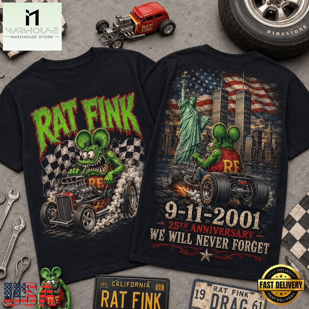 Rat Fink 911 Memorial 25th Anniversary 3D Shirt , Music Fans 3D T Shirt Rat Fink 911 Memorial 25th Anniversary 3D Shirt , Music Fans 3D T Shirt