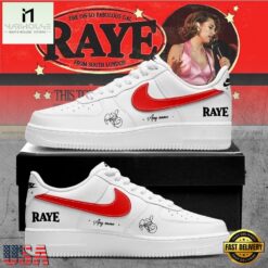 RAYE This Tour May Contain New Music Tour 2026 Custom White Air Force 1 Shoes