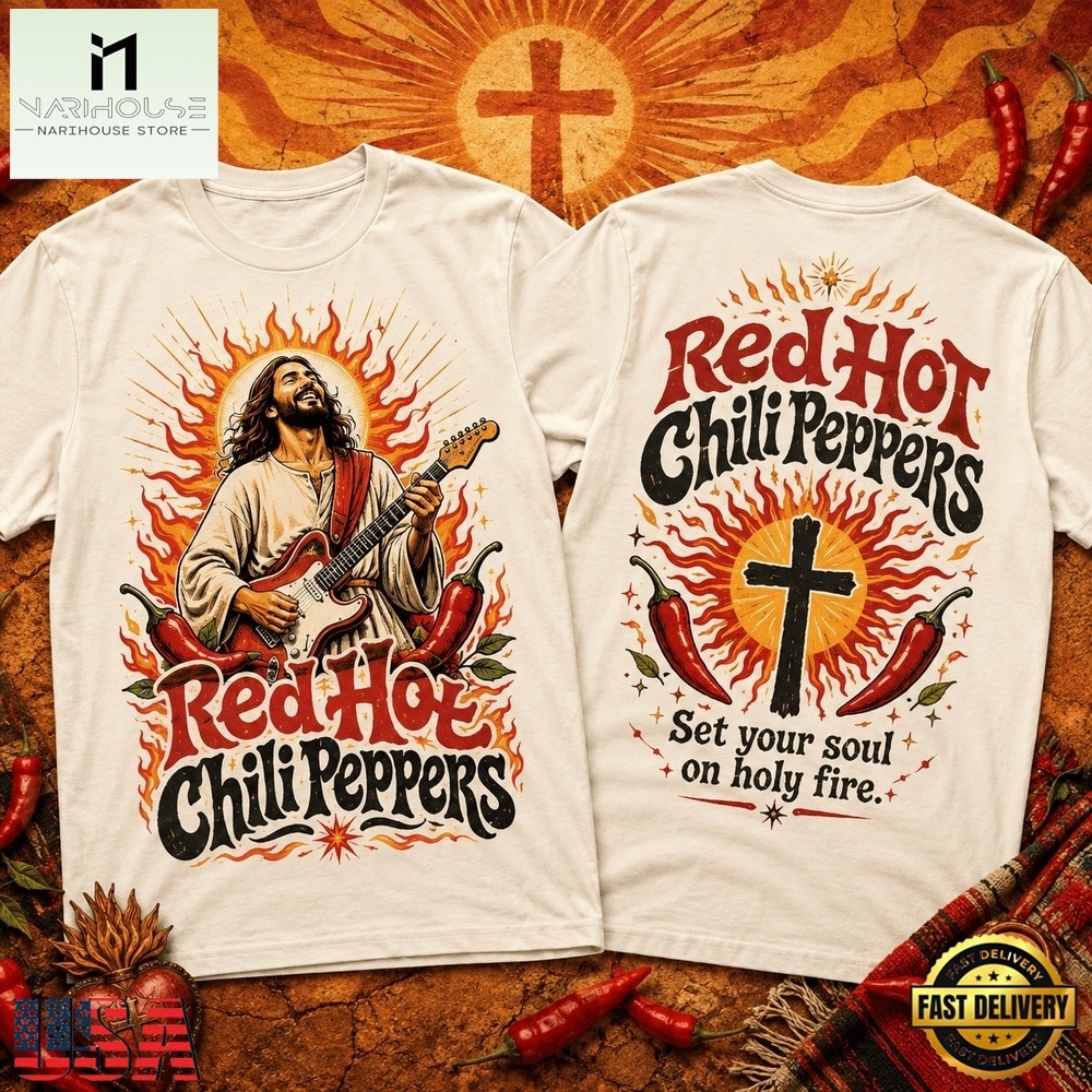Red Hot Chili Peppers Set Your Soul on Holy Fire 3D Shirt, Popular 3D Music Tee Red Hot Chili Peppers Set Your Soul on Holy Fire 3D Shirt, Popular 3D Music Tee