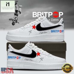 Robbie Williams BRITPOP World Tour 2026 White Air Force 1 Shoes Sneakers