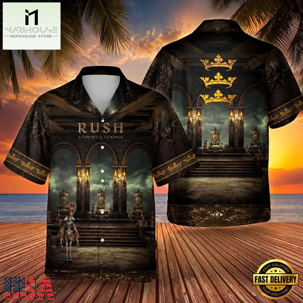 Rock Band Rush A Farewell To Kings Hawaiian Shirt Rock Band Rush A Farewell To Kings Hawaiian Shirt