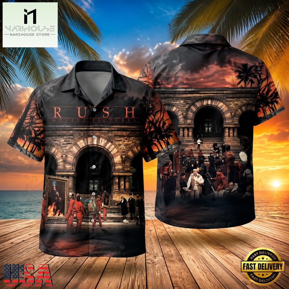 Rock Band Rush Moving Pictures Hawaiian Shirt Rock Band Rush Moving Pictures Hawaiian Shirt