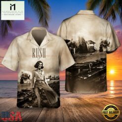 Rock Band Rush Permanent Waves Hawaiian Shirt