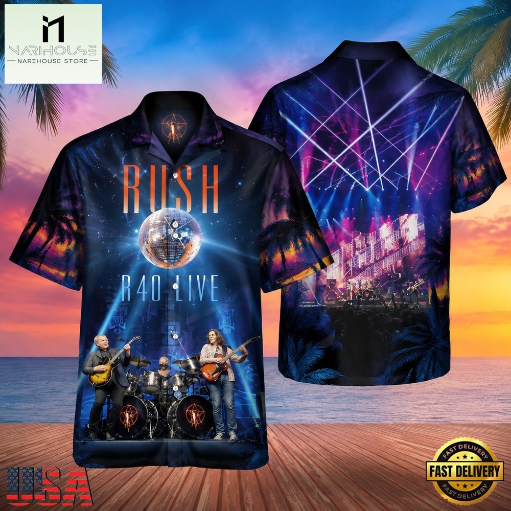 Rock Band Rush R40 Live Hawaiian Shirt Rock Band Rush R40 Live Hawaiian Shirt